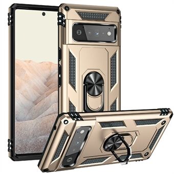 Sotilastason teline suunnittelu iskunkestävä PC TPU hybridikotelo Google Pixel 6 Pro -puhelimelle
