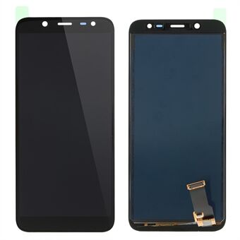 LCD-näytön ja digitoijan kokoonpanon korjausosa Samsung Galaxy J6 (2018) J600:lle näytön kirkkauspiirillä - musta