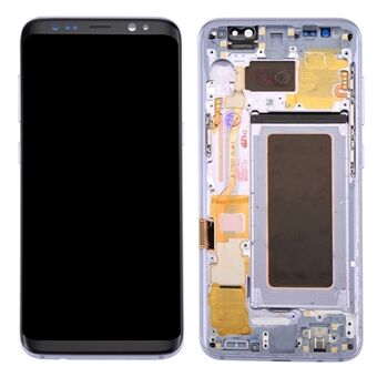 OEM osan näyttö ja digitoija kokoonpano + kehys + pienet osat Samsung Galaxy S8 G950