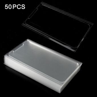 50 kpl / sarja 0,25 mm optisia kirkkaita liimaisia OCA-tarroja iPhone X LCD -digitoijalle, Paksuus: 0,25 mm