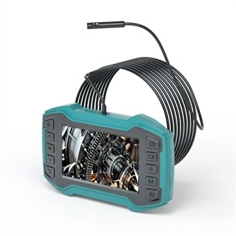 INSKAM 452-2 IP67 vedenpitävä 4,5 tuuman IPS HD -näyttö, kaksoislinssinen teollisuusendoskooppi, jossa on 6-LED-valokameravideonauhuri (5 metrin kova lanka)