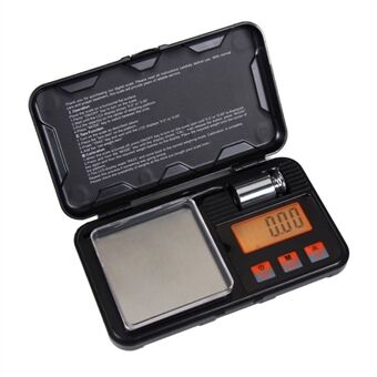 CX-298 200g / 0,01g Erittäin Precision elektroninen digitaalivaaka kalibrointipainolla ja pinsetillä kultaisille sterlinghopeakoruille