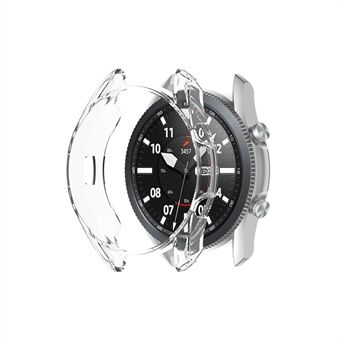 Iskunkestävä TPU-kotelo Samsung Galaxy Watch3 45 mm: n SM-R840-suojakehykselle - läpinäkyvä