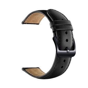 20 mm Premium aitoa nahkaa oleva Smart hihnan vaihto Huawei Watch 2:lle - musta