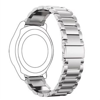 22mm Three Beads ruostumattomasta Steel tehdyn kellon ranneke Huawei Watch GT2e/GT2 46mm