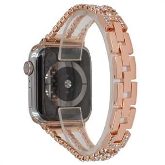 Rhinestone Decor Aluminium Watch hihna Tarvikkeet Apple Watch Series 6 SE 5 4 40mm / Series 3/2/1 38mm