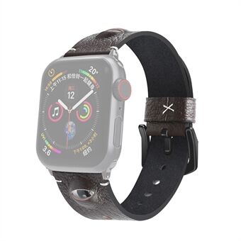 Silmäsuojuksen aito nahkainen rannehihna Korvaus Apple Watch Series 6 SE 5 4 40mm / -sarjaan 3 2 1 38mm