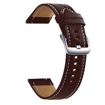 22 mm korkealaatuinen aito nahkainen kellokorvaus Samsung Galaxy Watch3 45MM R840: lle