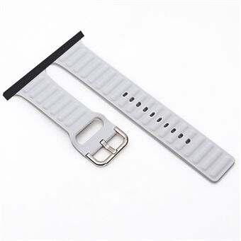 Uusi tyyli pehmeä silikonikellohihna Apple Watch -sarjaan 6/5/4 / SE 44mm, sarja 3/2/1 42mm