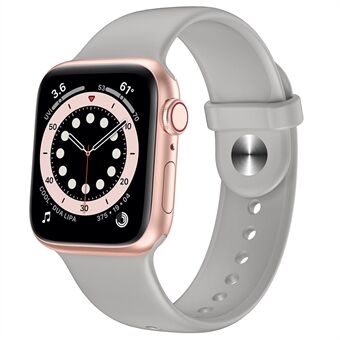 Säännöllinen silikonikellohihnan vaihto Apple Watch 1/2 / 3 38mm / 4/5/6 / SE 40mm - Harmaa