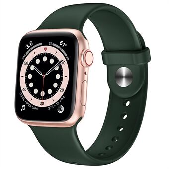 Säännöllinen silikonikellohihnan vaihto Apple Watch 1/2/3 38mm 4/5/6/SE 40mm - Tummanvihreä