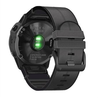 26 mm: n PU-nahkapinta + silikoni Smart Watch -hihna Garmin Watchille
