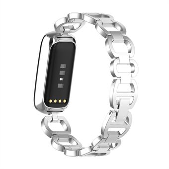 Ruostumattomasta Steel valmistettu kellon rannekkeen vaihtoranneke Fitbit Luxelle / Special Editionille