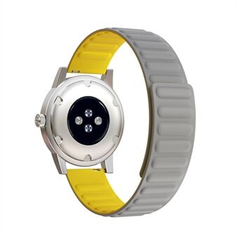 22 mm:n Universal joustava silikonimagneettinen absorptiorannekellon hihnan vaihto Samsung Galaxy Watch3:lle 41 mm / kello 46 mm