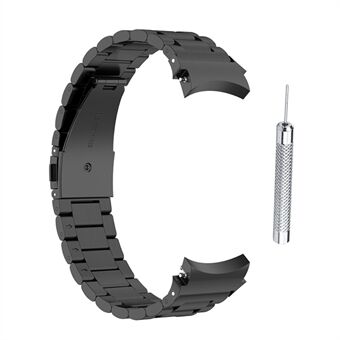 3 Beads Smart Watch Ranneke Samsung Galaxy Watch 5 / Watch 5 Pro / Watch4 Classic 46mm / 42mm / Watch4 44mm / 40mm, Vaihde ruostumattomasta Steel valmistettu ranneke