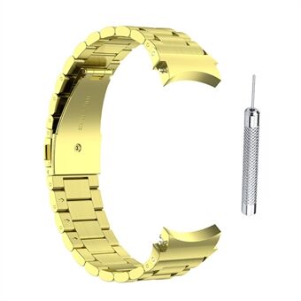 3 Beads Smart Watch Ranneke Samsung Galaxy Watch 5 / Watch 5 Pro / Watch4 Classic 46mm / 42mm / Watch4 44mm / 40mm, Vaihde ruostumattomasta Steel valmistettu ranneke