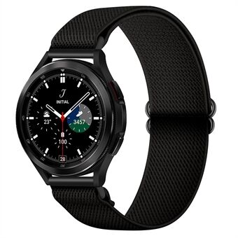 20 mm punottu nailonranneke säädettävä elastinen solo silmukkahihna Samsung Galaxy Watch4 Classic 42mm 46mm / Watch4 40mm 44mm / Watch3 41mm / Watch Active2 40mm 44mm / Watch Active