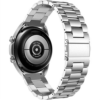 22 mm:n titaaniseoksesta valmistettu metalliranneke, 3 helmiä, litteä solkikellohihna Samsung Galaxy Watch3:lle 45 mm / Suunto 9 Peak / Haylou RT RS3 / Realme Watch S