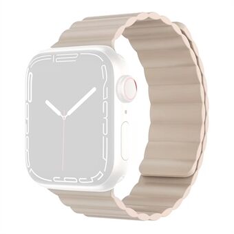 MUTURAL Modi -sarjan hienkestävä silikoniranneke, säädettävä magneettinen rannehihna Apple Watch Series 7:lle 41mm / 6/5/4 / SE 40mm / 3/2/1 38mm