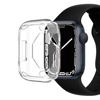 Galvanoitu TPU suojaava kellon runkokotelo Apple Watch Series 7:lle 45mm - Läpinäkyvä