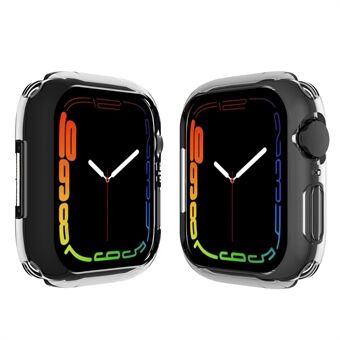 Scratch joustava TPU Galvanoitu suojaava kellon runkokotelo Apple Watch Series 7:lle 41mm - Läpinäkyvä