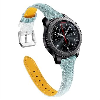 Glitter Sequins Gradient Color lehmännahkainen kelloranneke Ranneke Samsung Galaxy Watch4 Classic 42mm 46mm / Galaxy Watch Active/ Galaxy Watch Active2 40mm 44mm