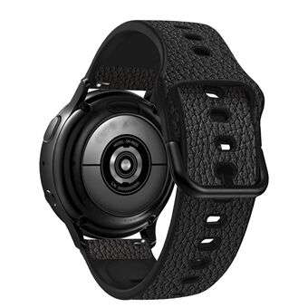 22mm Litchi Texture PU-nahkapäällysteinen TPU-kellon ranneke Säädettävä usean reiän vaihtohihna Huawei Watch GT3:lle 46mm / GT Runner