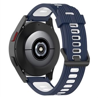 20 mm:n silikoniritainen kaksivärinen kellohihna Pehmeä ranneke soljella Huawei Watch GT2:lle 42mm / Samsung Galaxy Watch4 Classic 42mm / 46mm / Watch4 40mm / 44mm