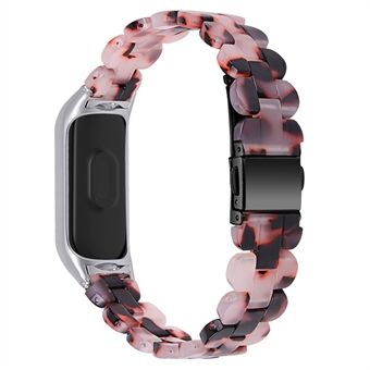 Oval Resin Smart Watch Rannekellon vaihtohihna Xiaomi Mi Band 3 / Band 4:lle