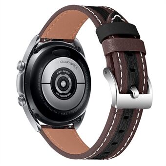 20 mm kellon ranneke Samsung Galaxy Watch3:lle 41 mm / kello 42 mm tyylikäs väriliitos lehmännahkainen säädettävä ranneke