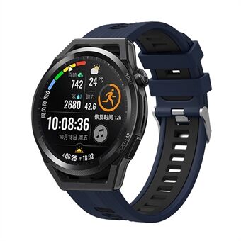 Huawei Watch GT 3 (46 mm) kaksiväriselle 22 mm silikonikellolle hihnan vaihtorannekkeelle