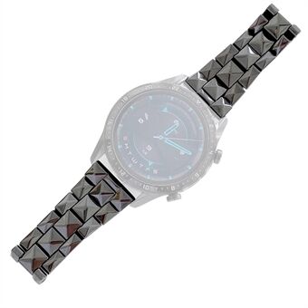 Huawei Watch GT 3 42mm / Samsung Galaxy Watch4 / Watch4 Classic 46mm / 42mm Rhombus Grid Design keraaminen kellon ranneke Ranneke 20mm