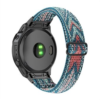 Garmin Fenix ​​​​Series 7X/6X/Coros Vertix 2 Joustava Nylon Kellon hihna Säädettävä Rannekoru Älykellon Smart ranneke naisille/miehille