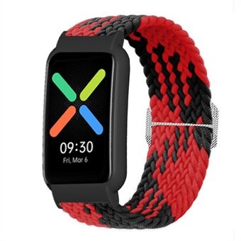 Nylon Knitted Elastic Watch Band for Oppo Watch Free, Replacement Wrist Strap with Watch Case