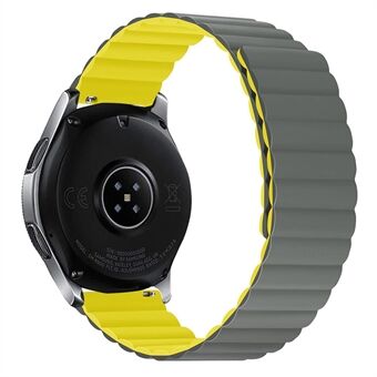 Samsung Galaxy Watch4 40mm/44mm/ Garmin Venu2 Plus/Venu Sq Dual Color Kellon ranneke 20mm silikonimagneettikellon rannekkeen vaihto