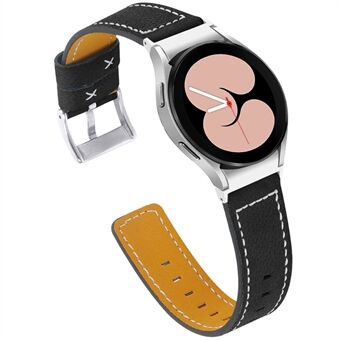 Samsung Galaxy Watch4 Classic 42mm / 46mm / Watch4 Active 40mm / 44mm lehmännahkainen kellon ranneke säädettävä vaihtohihna