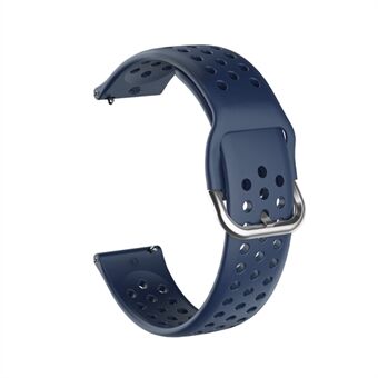 Samsung Galaxy Watch3 45mm SM-R840 / Garmin Vivoactive 4 kellon rannekkeen vaihto 22mm pyöreät reiät hengittävä pehmeä silikoniranneke Quick