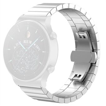 Samsung Galaxy Watch 5 40mm / 44mm / Watch 5 Pro 45mm / Watch4 40mm / 44mm / Watch4 Classic 42mm ruostumattomasta Steel kulumisenesto Smart Watch Ranneke rannekkeella solkisuunnittelulla