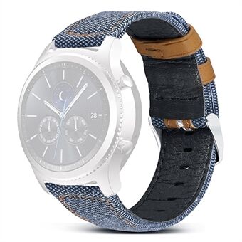 Huawei Watch GT 3 Pro 43mm / 46mm / Watch GT 2 Pro 22mm kellohihna Canvaspinnoitettu aitoa nahkaa säädettävän rannekkeen vaihto