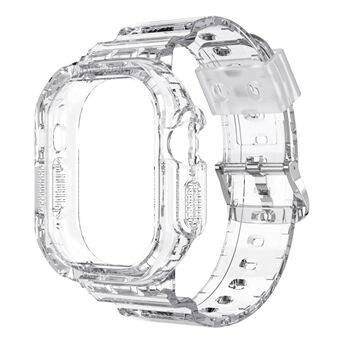 Apple Watch Ultra 49 mm:n Smart hihnan vaihto Pehmeä TPU-ranneke integroitu kellon koteloon