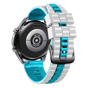 Huawei Watch Buds / GT3 SE / GT3 Pro 46mm Dual Color Kellon ranneke 22mm Wave Grain Silikoninen rannehihna