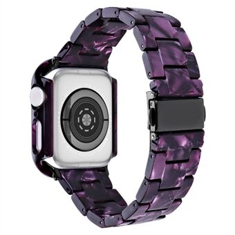 Apple Watch Series 4 / 5 / 6 / SE / SE (2022) 44 mm:n vaihtohartsirannekellosarja ja kellokotelon suojus