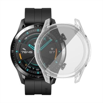 Täysi peittävä TPU Electroplate Smart Watch suojakehys Huawei Watch GT 2:lle 46mm - Läpinäkyvä