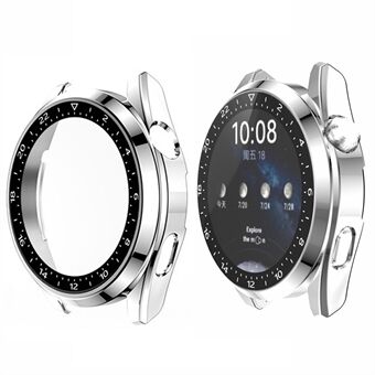 Scale Design Smart Watch sähkösinkitty PC-runkokotelo karkaistulla lasilla näytönsuojalla Huawei Watch 3:lle