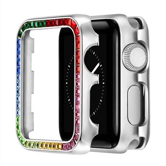Värikäs tekojalokivi-alumiiniseoksesta valmistettu suojaava kellokotelo Apple Watch Series 1/2/3 38mm