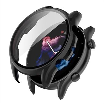 Smart Watch Kova PC-kehys Sisäänrakennettu karkaistu lasi näytönsuoja kellokotelo Huami Amazfit GTR3 / GTR3 Pro