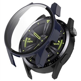 2-in-1 kellokotelo, kova PC-kehys + karkaistu lasi näytönsuoja Huawei Watch GT 3:lle 46mm