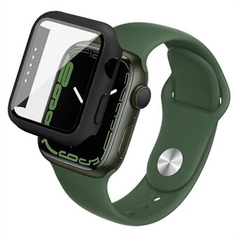 IMAK Hyvin suojattu kova PC-kotelo HD Sensitive Touch -karkaistulla lasikalvolla Apple Watch Series 7:lle 45mm