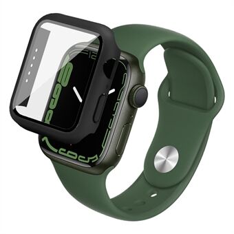 IMAK-pudotuksenkestävä kova PC-kotelo hankausta kestävällä HD-karkaistu lasikalvolla Apple Watch Series 7:lle 41mm