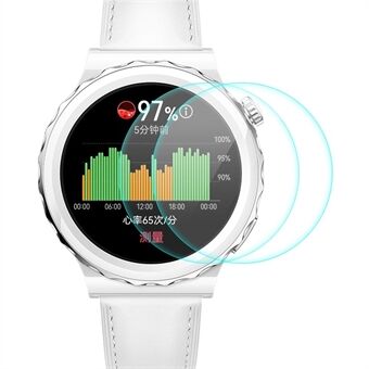 ENKAY 2kpl / setti Huawei Watch GT 3 Pro 43mm Scratch Smart Watch näytönsuoja 0,2mm 9H korkea alumiinipii lasi HD karkaistu lasikalvo